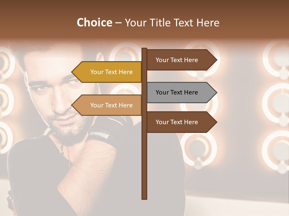 Beauty Pose Background PowerPoint Template