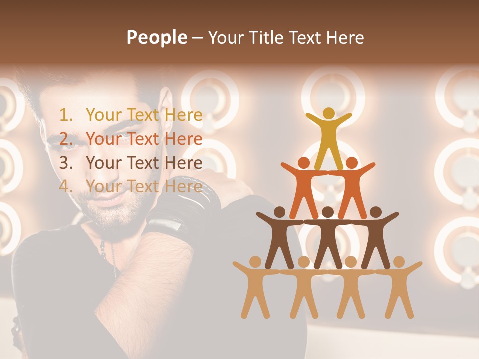 Beauty Pose Background PowerPoint Template