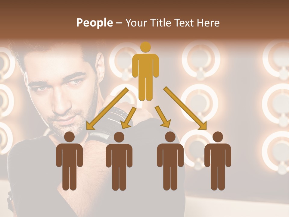 Beauty Pose Background PowerPoint Template