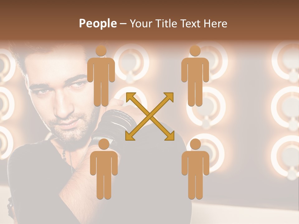 Beauty Pose Background PowerPoint Template