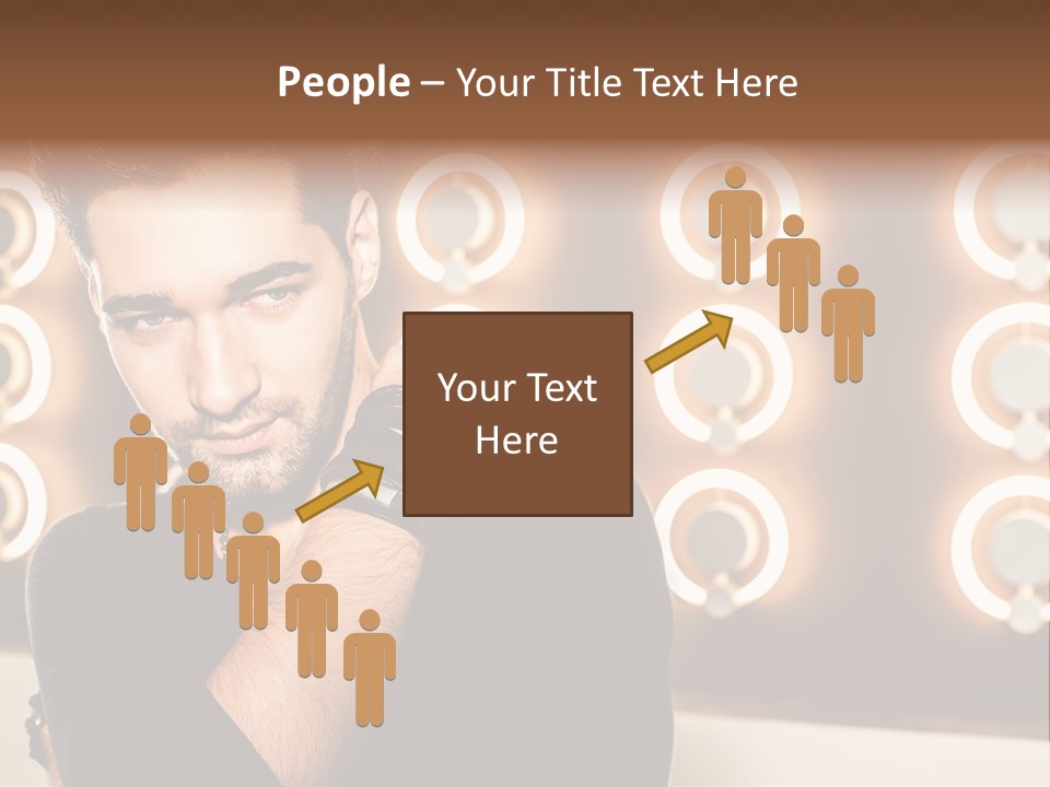 Beauty Pose Background PowerPoint Template