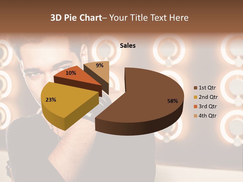 Beauty Pose Background PowerPoint Template