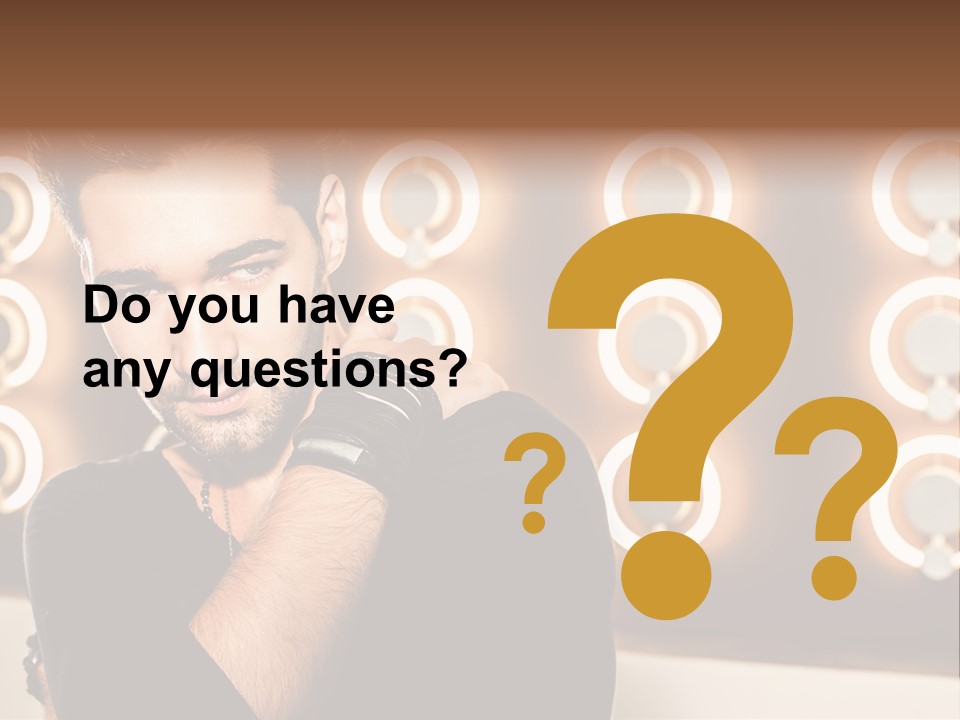 Beauty Pose Background PowerPoint Template