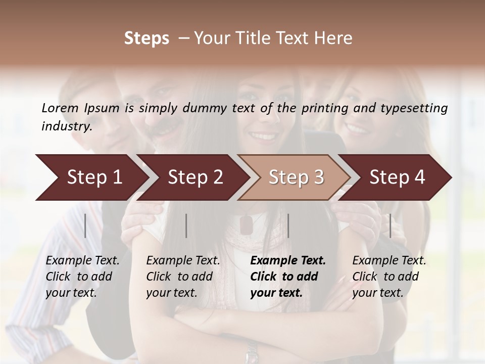 Businessman Girl Face PowerPoint Template