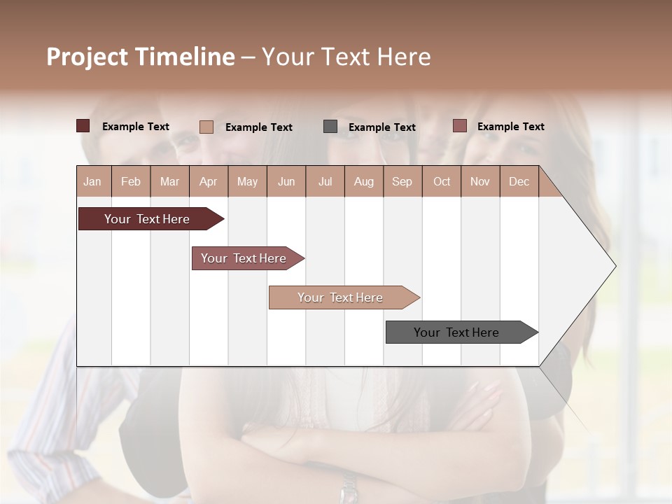 Businessman Girl Face PowerPoint Template