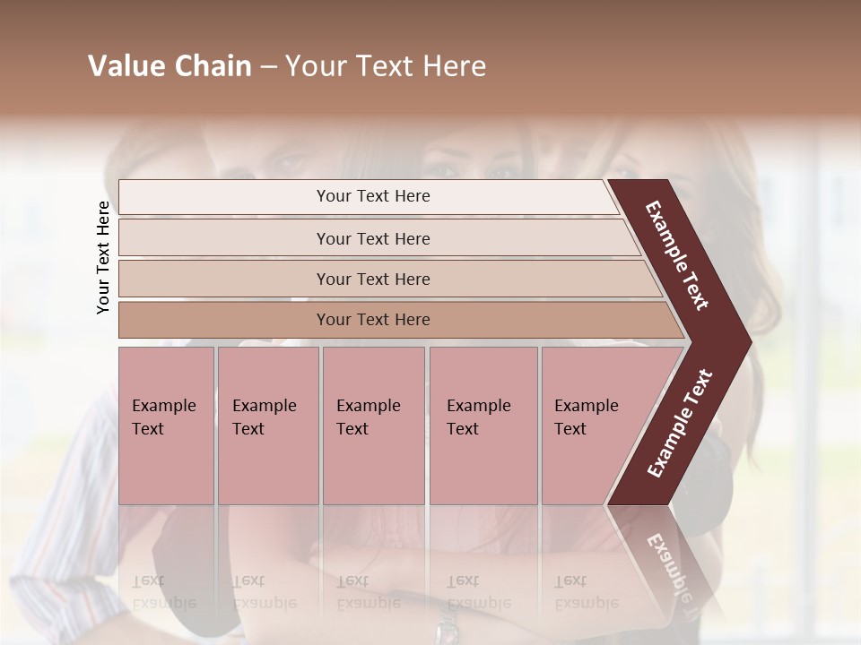 Businessman Girl Face PowerPoint Template