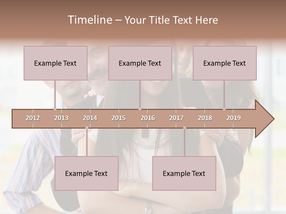 Businessman Girl Face PowerPoint Template