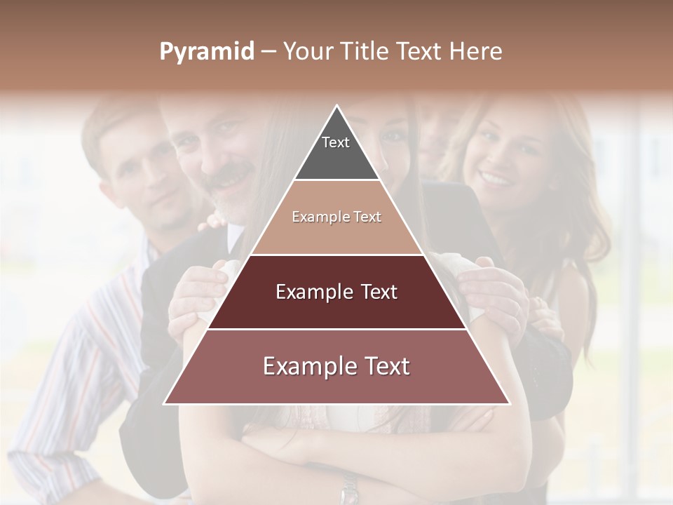 Businessman Girl Face PowerPoint Template