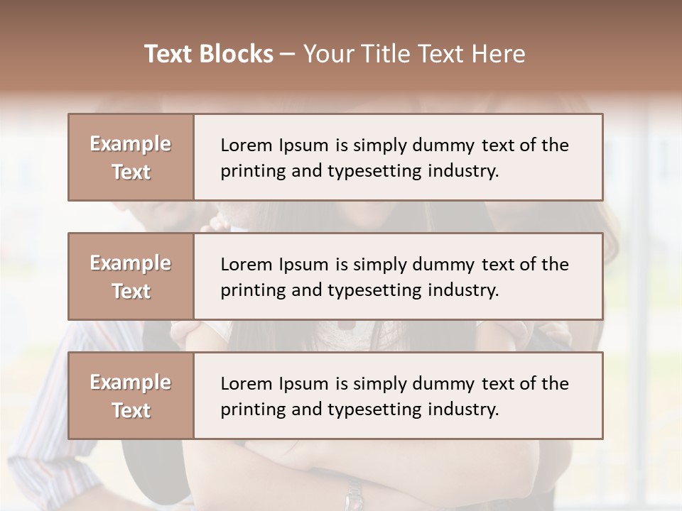 Businessman Girl Face PowerPoint Template