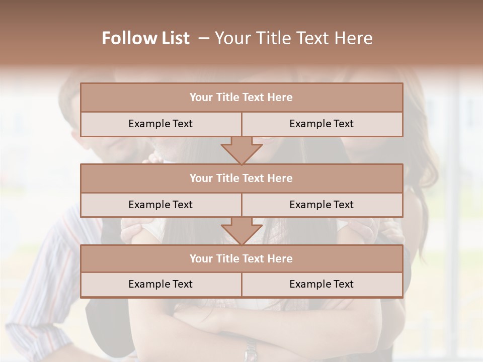 Businessman Girl Face PowerPoint Template