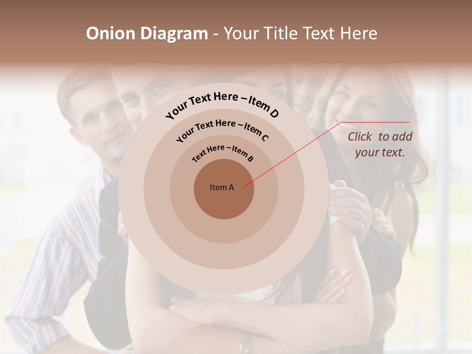 Businessman Girl Face PowerPoint Template