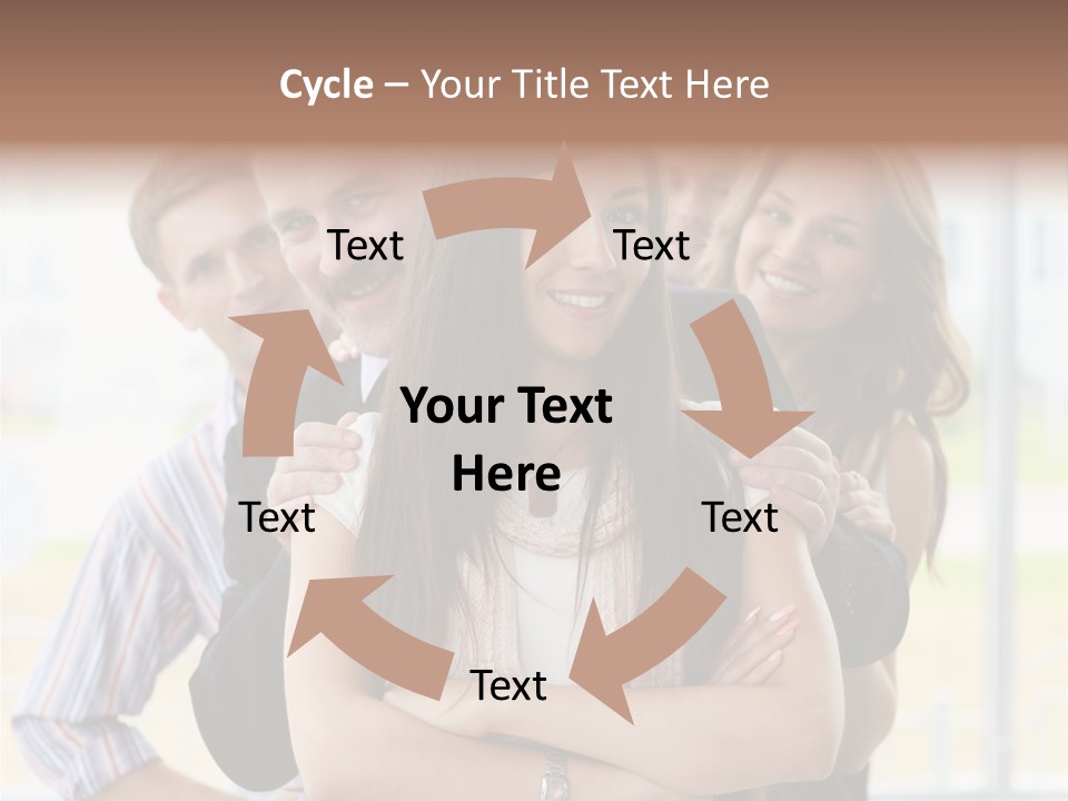 Businessman Girl Face PowerPoint Template