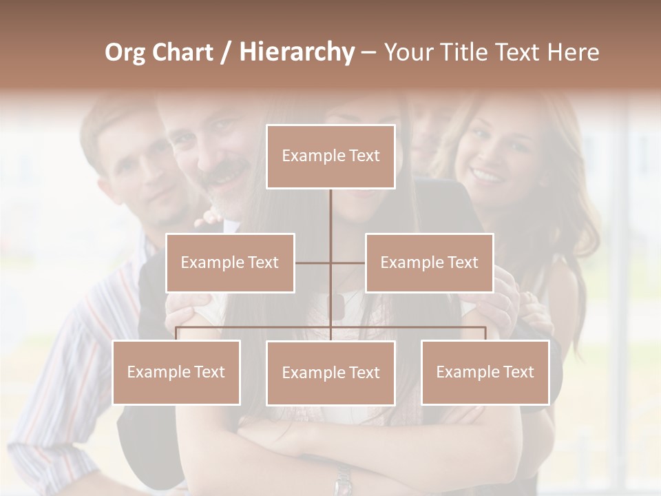 Businessman Girl Face PowerPoint Template