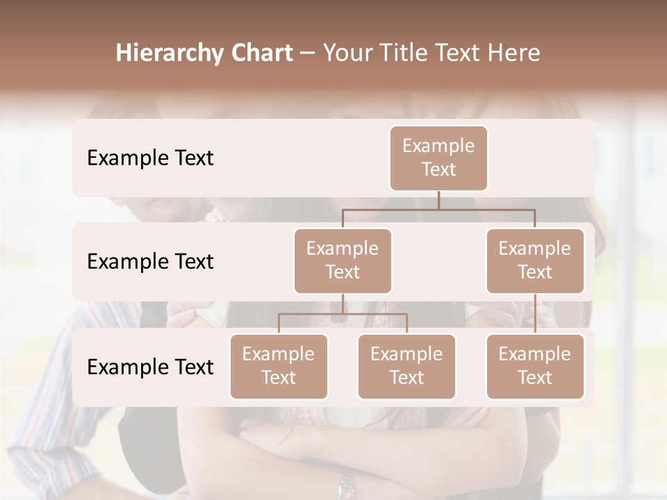 Businessman Girl Face PowerPoint Template