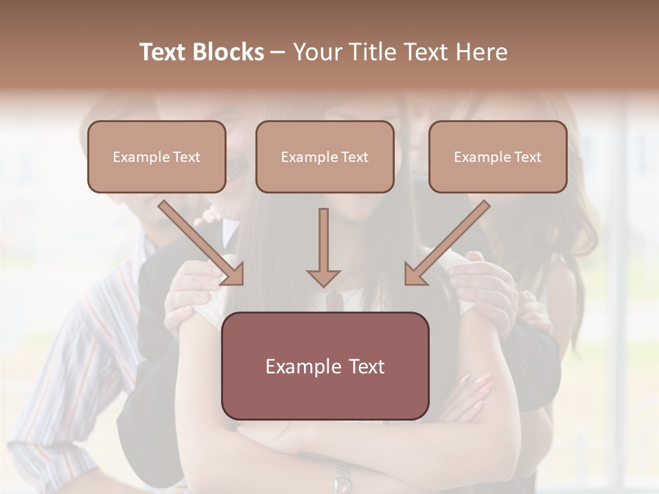 Businessman Girl Face PowerPoint Template