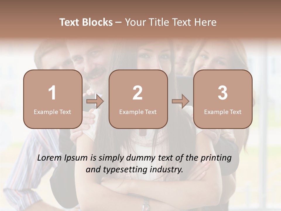 Businessman Girl Face PowerPoint Template