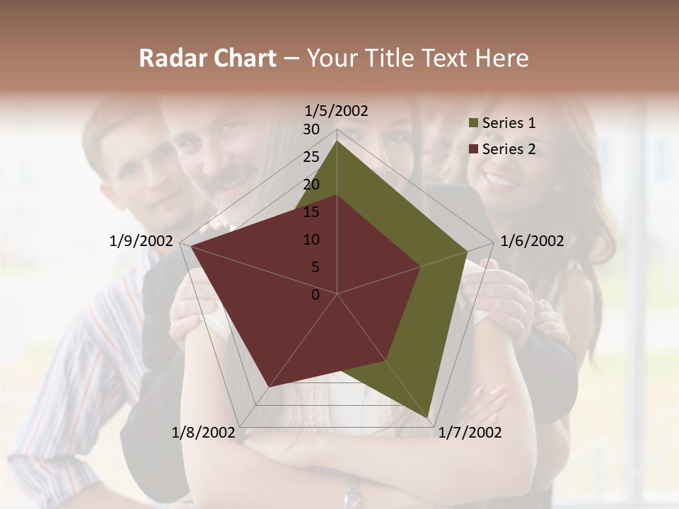 Businessman Girl Face PowerPoint Template