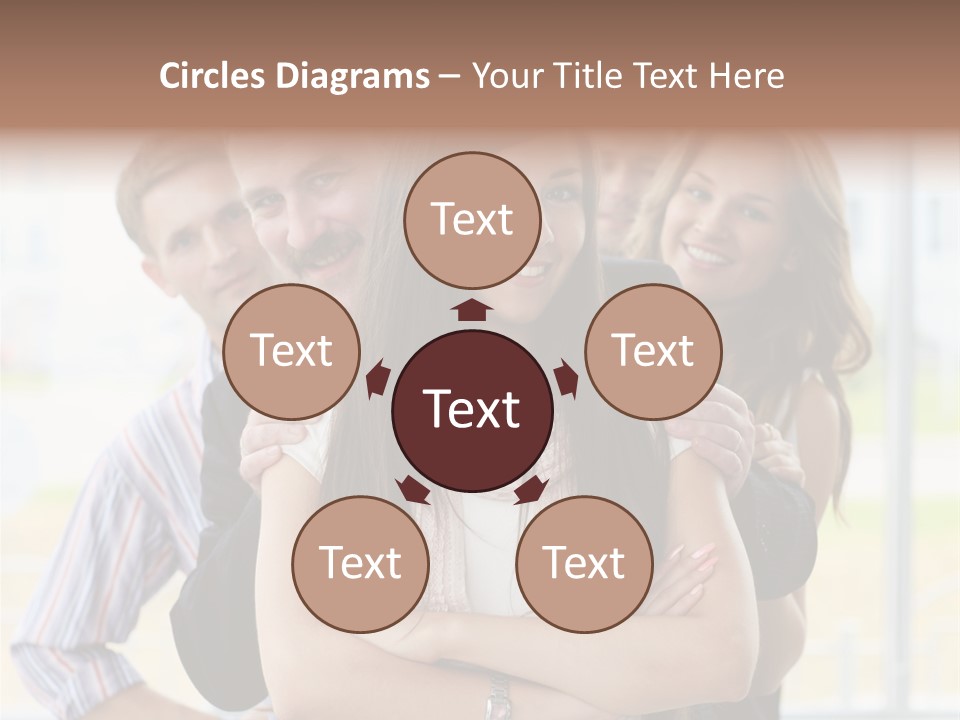 Businessman Girl Face PowerPoint Template