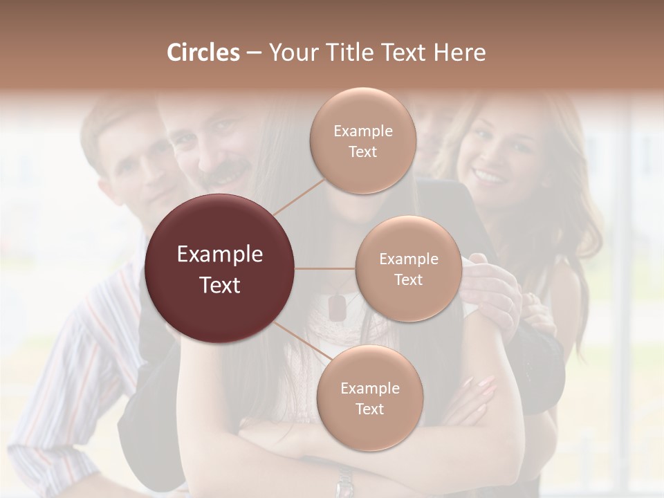 Businessman Girl Face PowerPoint Template