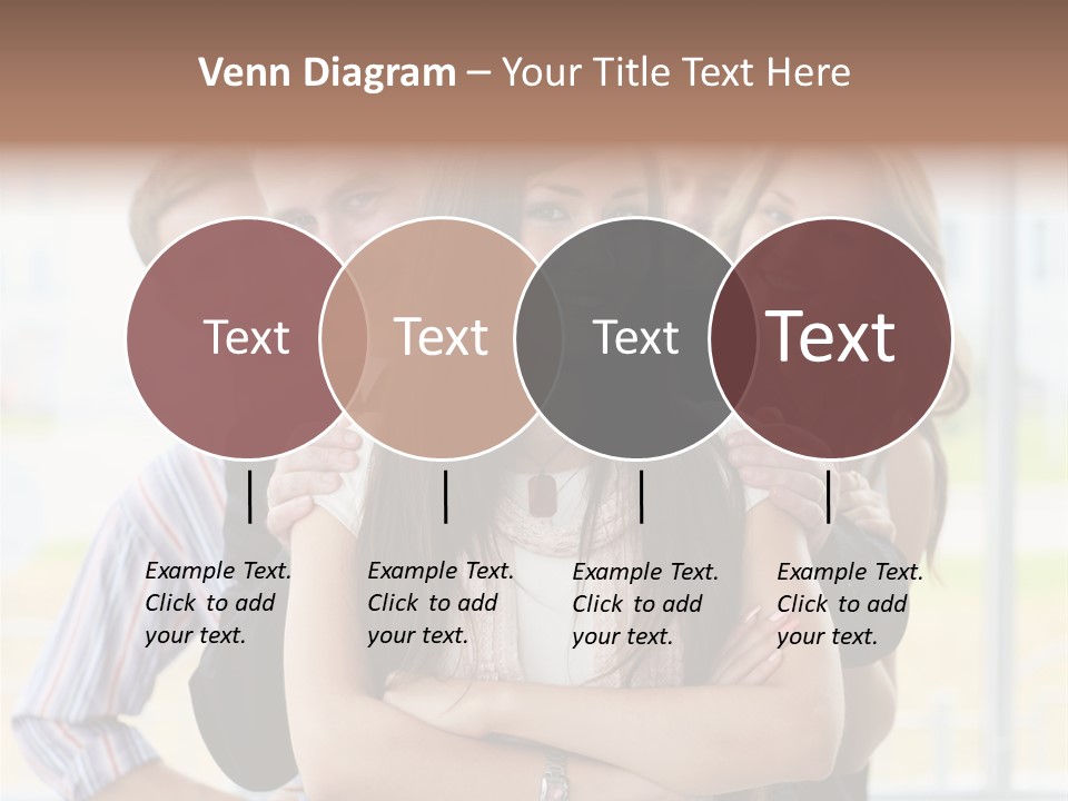 Businessman Girl Face PowerPoint Template