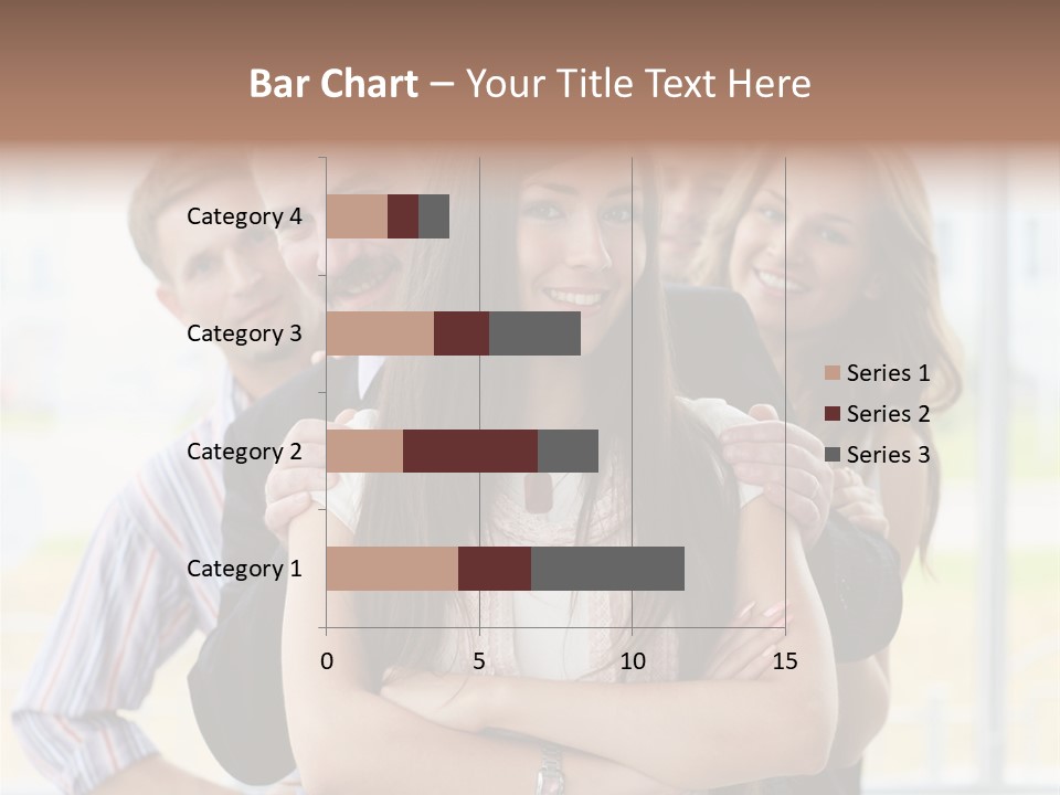 Businessman Girl Face PowerPoint Template