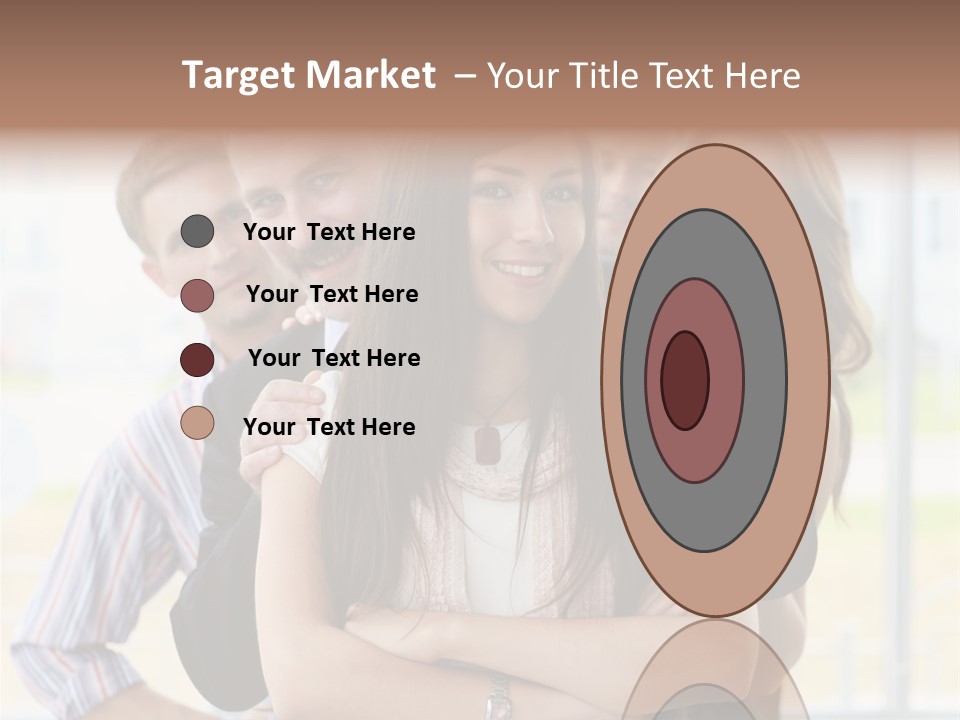 Businessman Girl Face PowerPoint Template