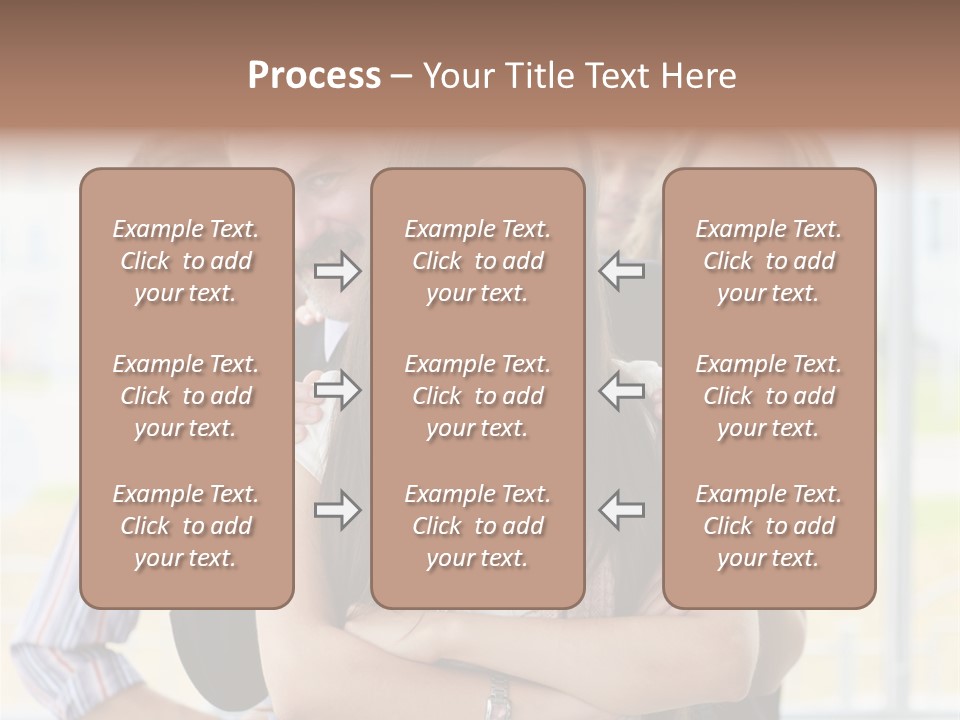 Businessman Girl Face PowerPoint Template