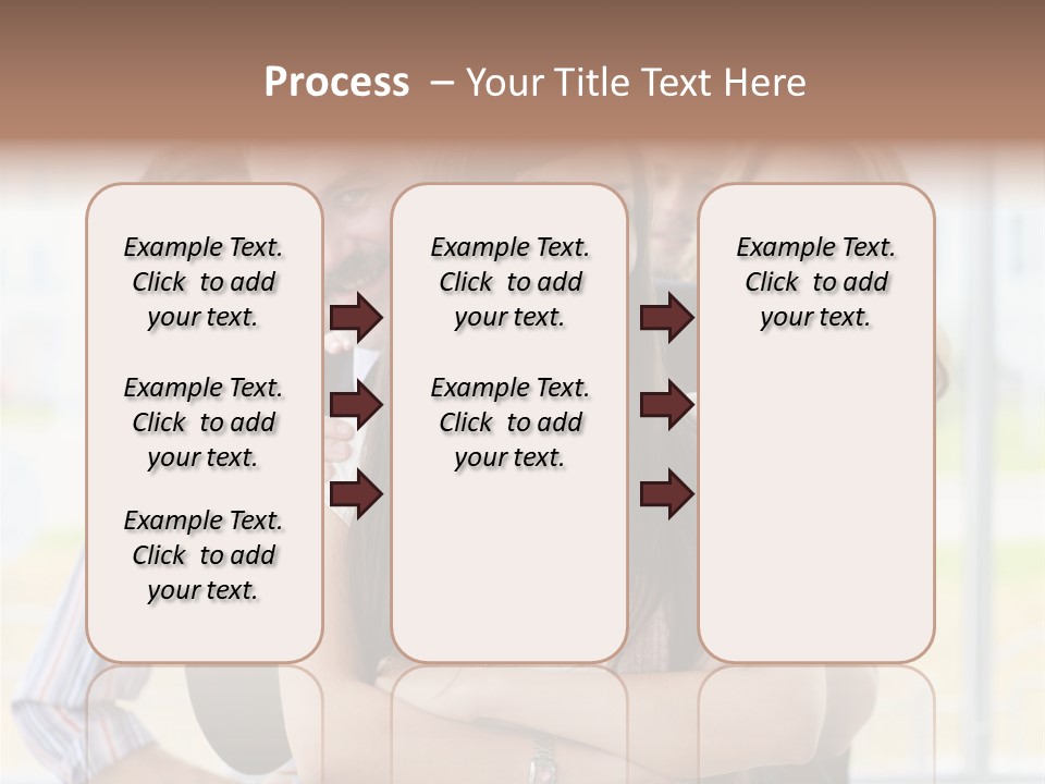 Businessman Girl Face PowerPoint Template