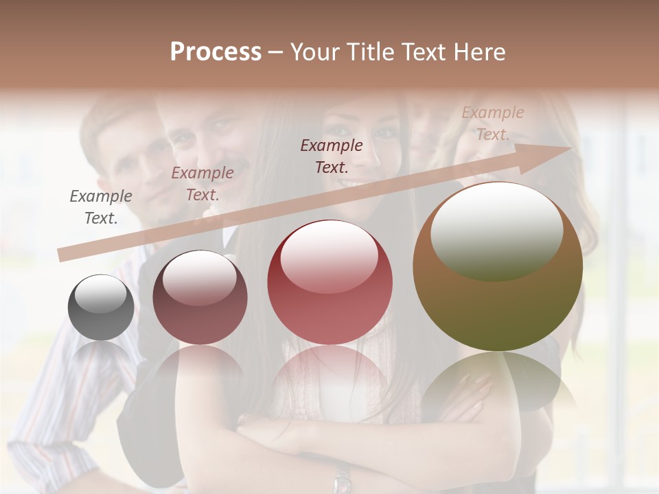 Businessman Girl Face PowerPoint Template