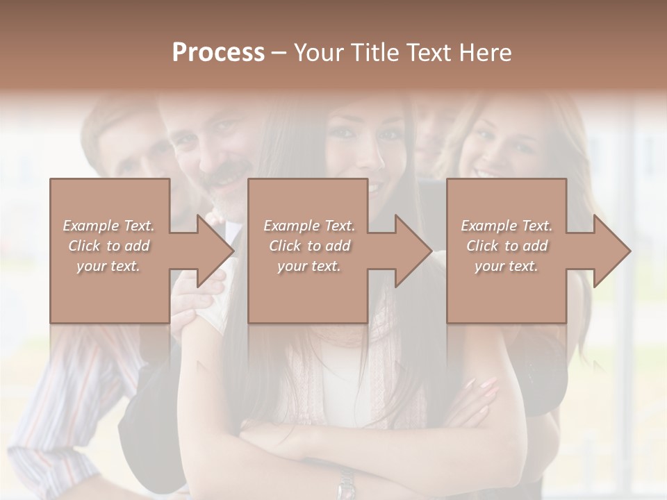 Businessman Girl Face PowerPoint Template