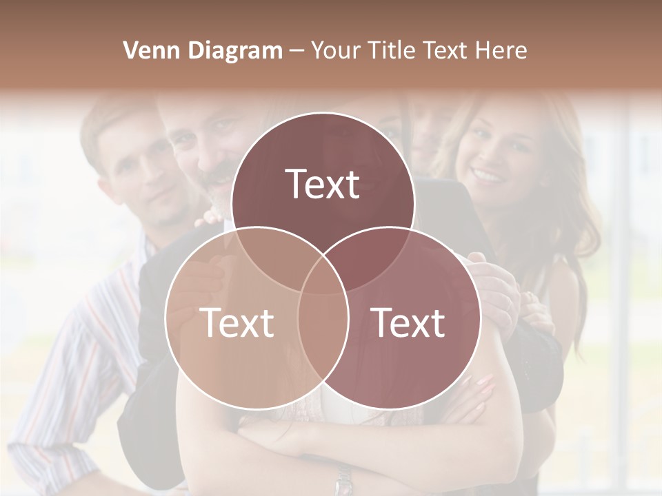 Businessman Girl Face PowerPoint Template