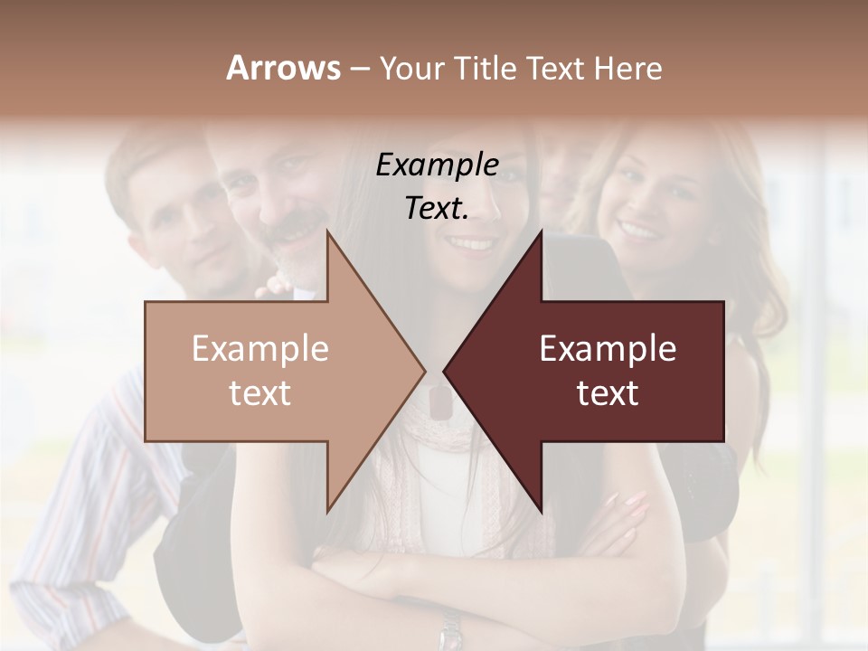 Businessman Girl Face PowerPoint Template