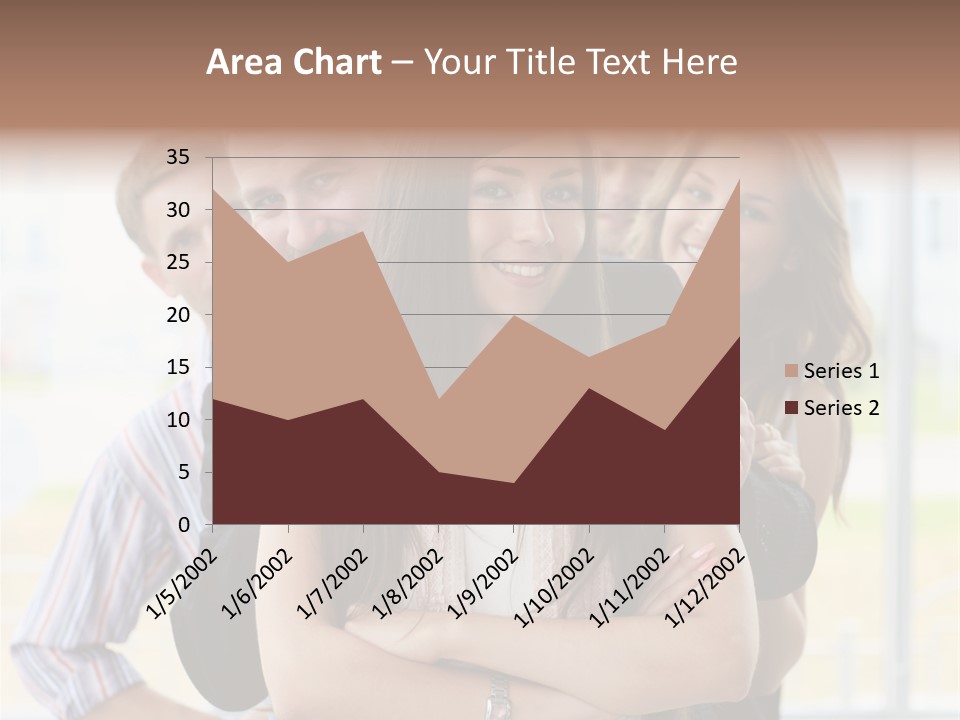 Businessman Girl Face PowerPoint Template
