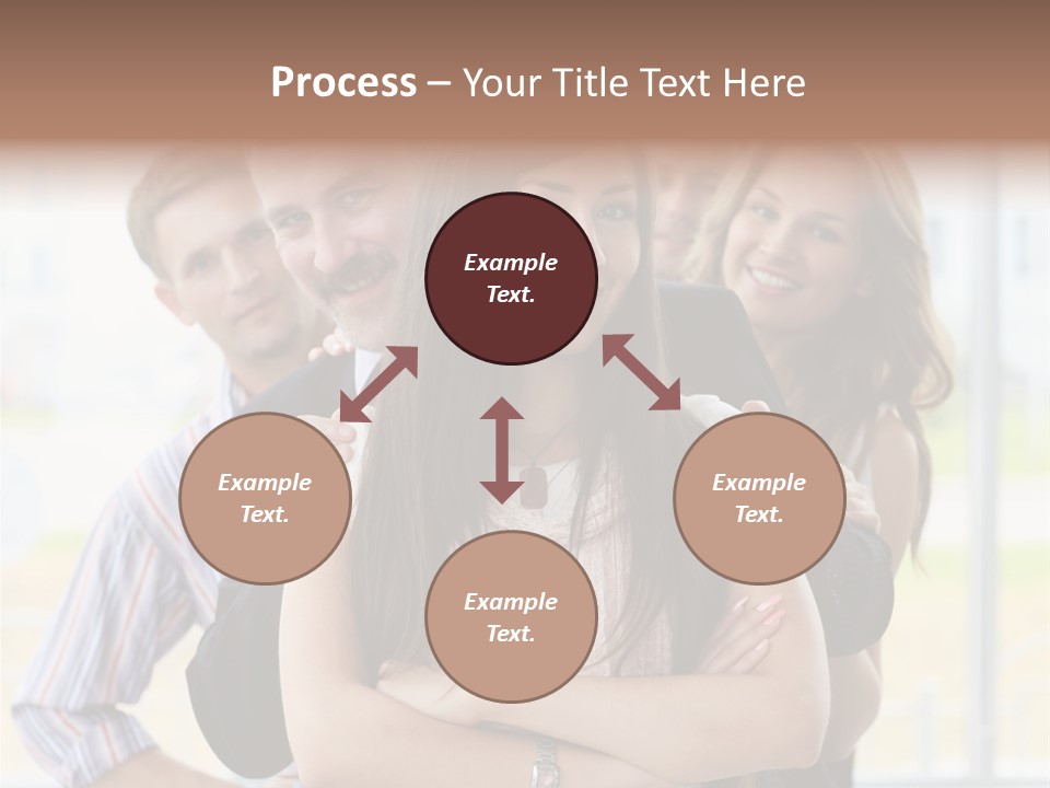 Businessman Girl Face PowerPoint Template