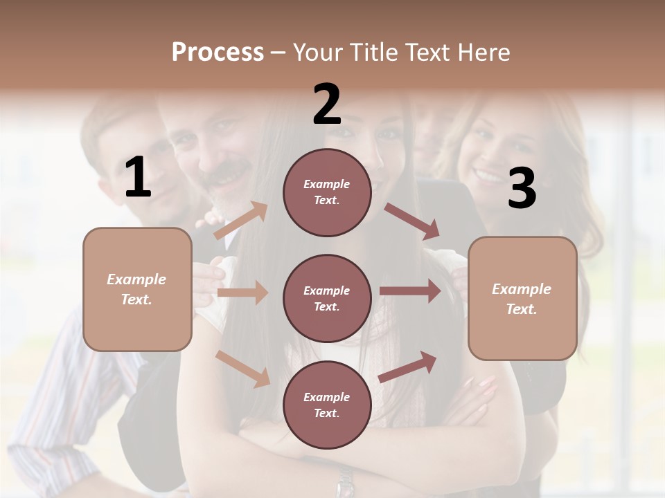 Businessman Girl Face PowerPoint Template