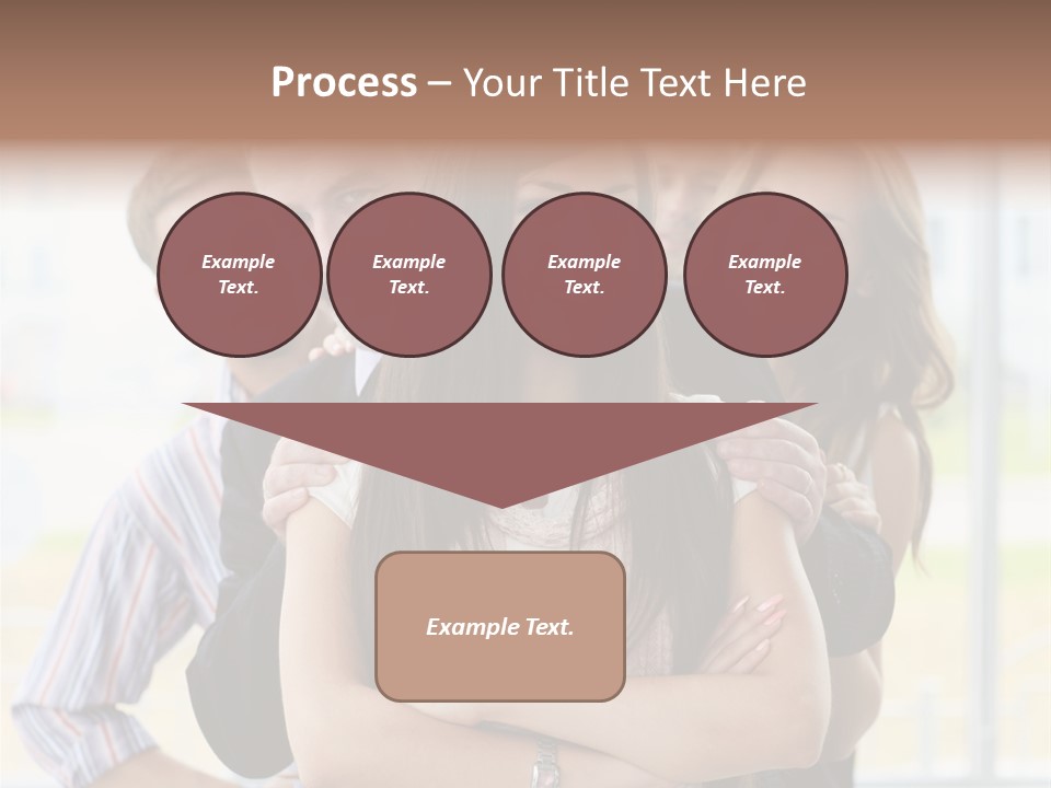 Businessman Girl Face PowerPoint Template