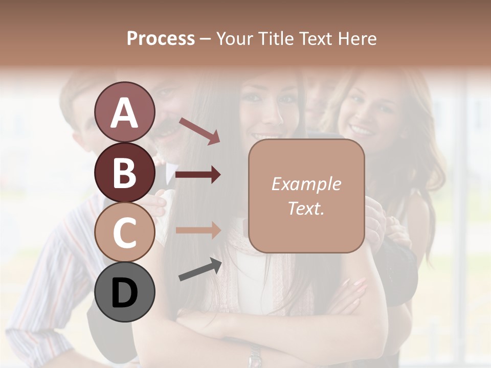 Businessman Girl Face PowerPoint Template