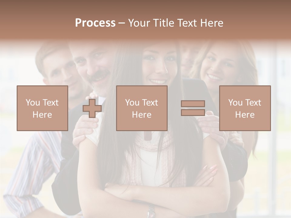 Businessman Girl Face PowerPoint Template