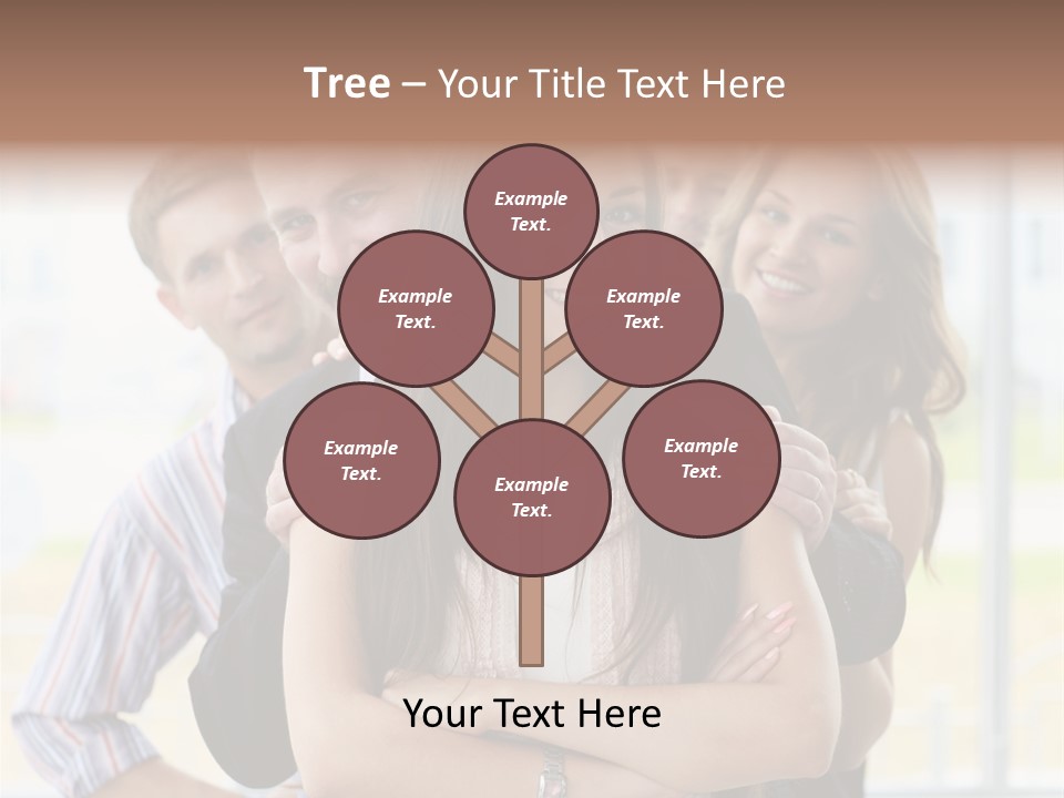 Businessman Girl Face PowerPoint Template