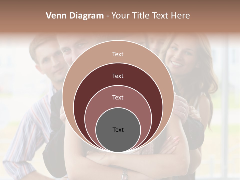 Businessman Girl Face PowerPoint Template