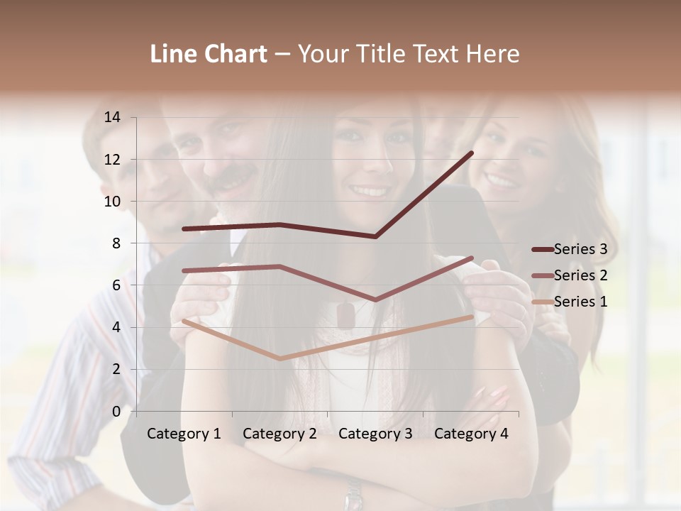 Businessman Girl Face PowerPoint Template