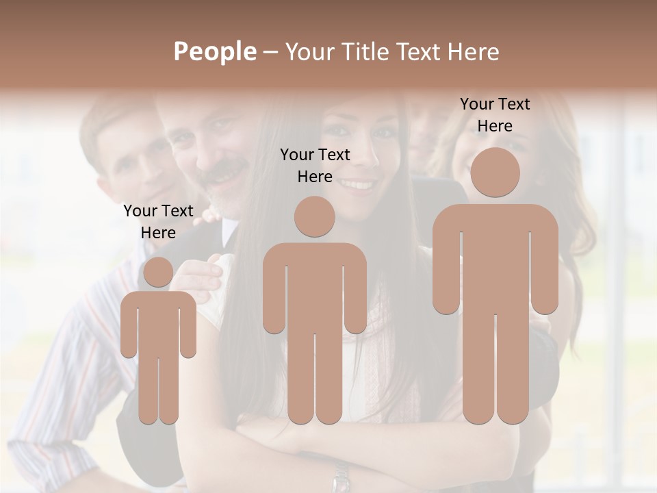 Businessman Girl Face PowerPoint Template