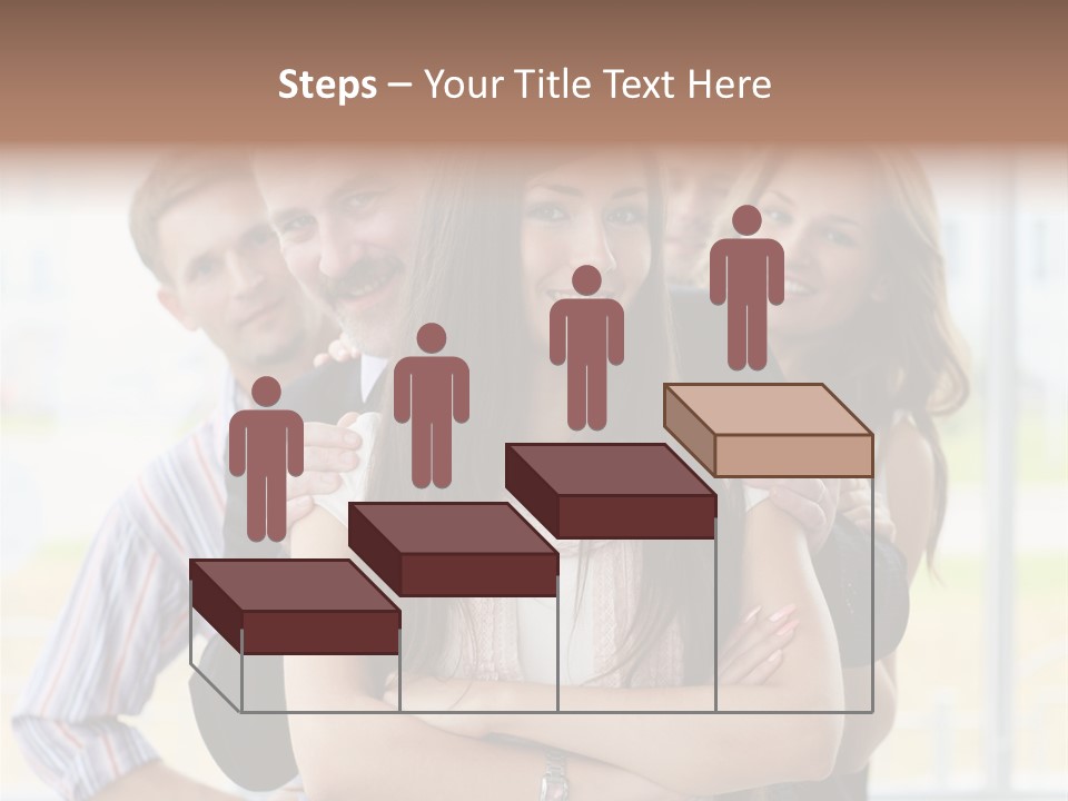 Businessman Girl Face PowerPoint Template