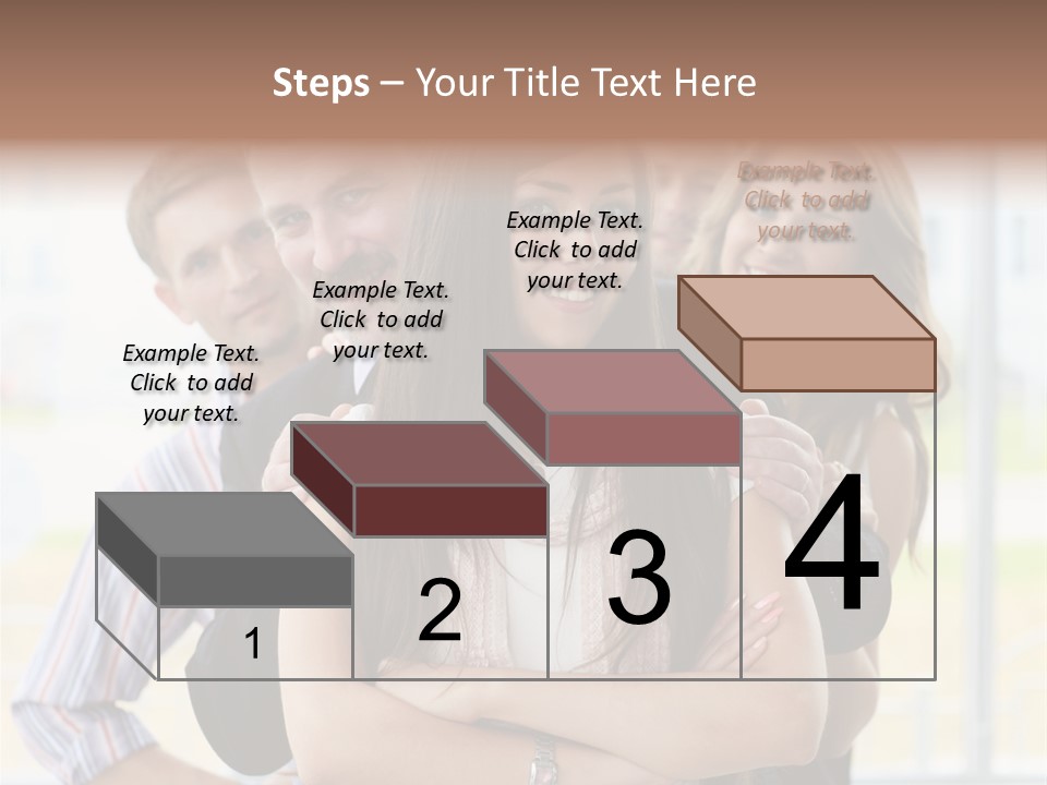 Businessman Girl Face PowerPoint Template