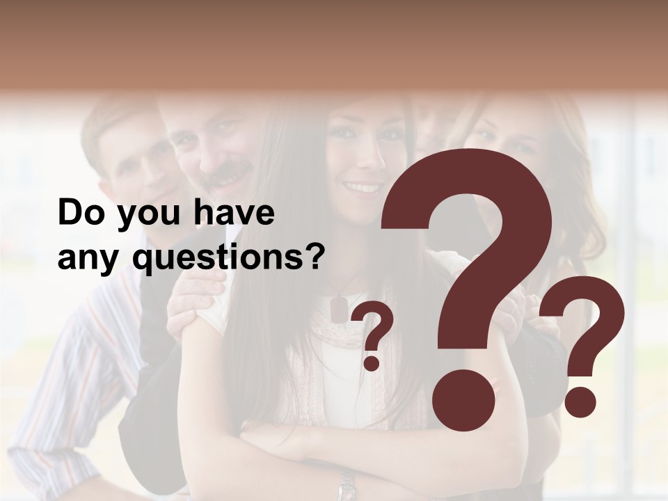 Businessman Girl Face PowerPoint Template