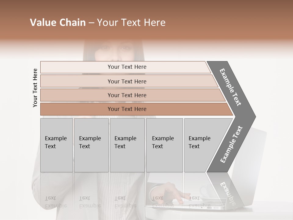 Jacket Woman Hold PowerPoint Template