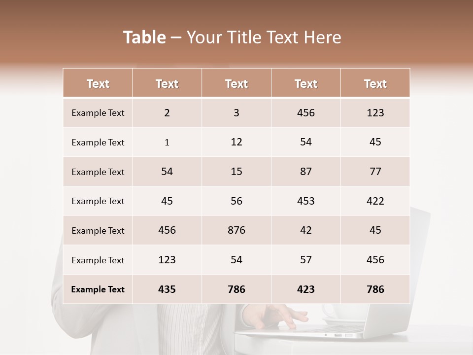 Jacket Woman Hold PowerPoint Template