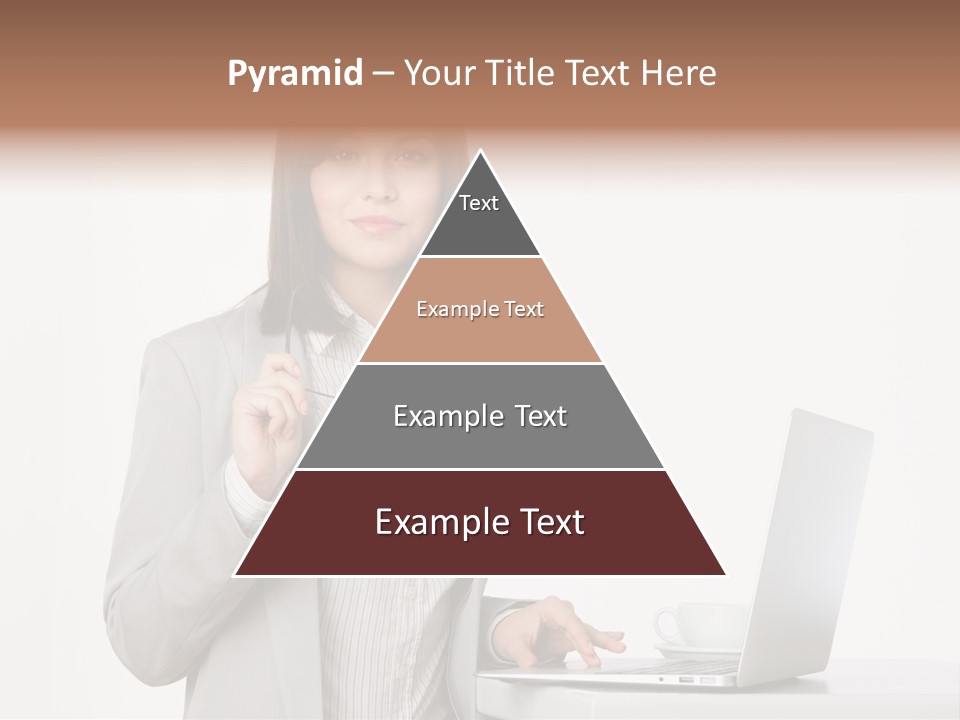 Jacket Woman Hold PowerPoint Template