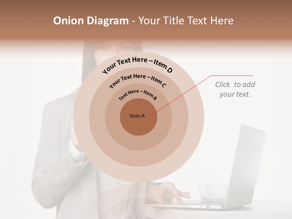 Jacket Woman Hold PowerPoint Template