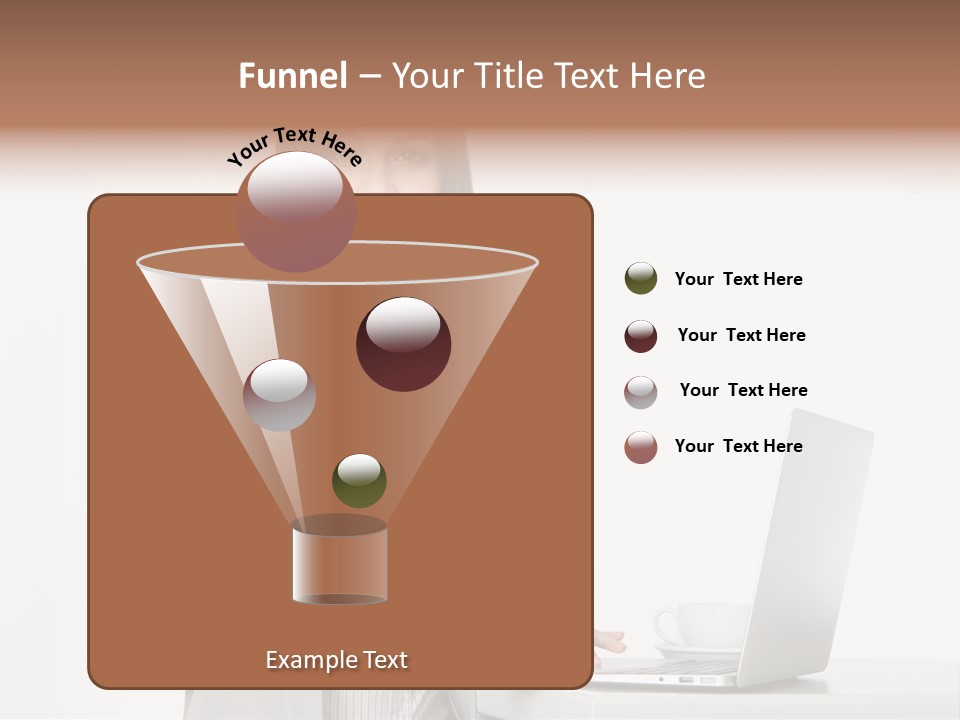 Jacket Woman Hold PowerPoint Template